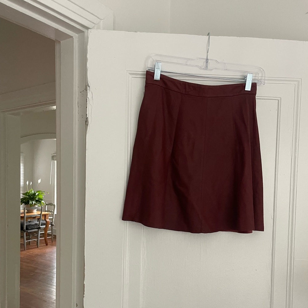 100% leather vintage mini skirt (2-4)